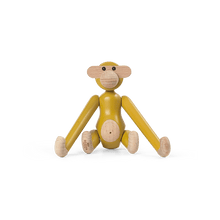 Kay Bojesen Vintage Monkey, Mini, Yellow, H: 3.7"