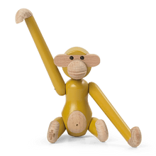 Kay Bojesen Vintage Monkey, Mini, Yellow, H: 3.7"