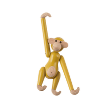 Kay Bojesen Vintage Monkey, Mini, Yellow, H: 3.7"
