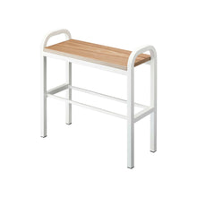 Shoe Organizer & Bench (18" H)  - Steel + Wood