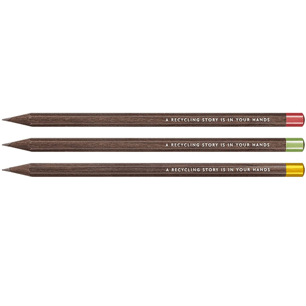 Caran d'Ache Nespresso Swiss Wood 3 Graphite Pencils