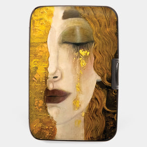 RFID Secure Armored Wallet Klimt Golden Tears
