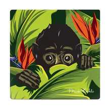 Frida Kahlo Monkey Square Ceramic Coaster 4 Pack