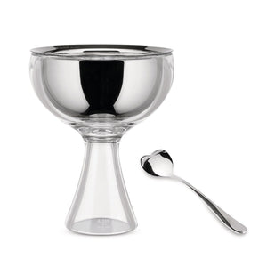 Alessi Big Love Ice Cream Bowl with Heart Shaped Spoon
