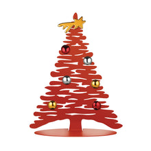 Alessi Bark for Christmas magnetic decorative tree in red epoxy resin, small version.