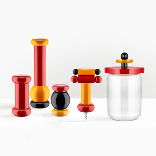 Alessi 100 Year Anniversary Values Collection Twergi Sottsass Red