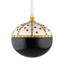 Alessi home ornament in porcelain, hand decorated as a royal embellished lady bug (back side).