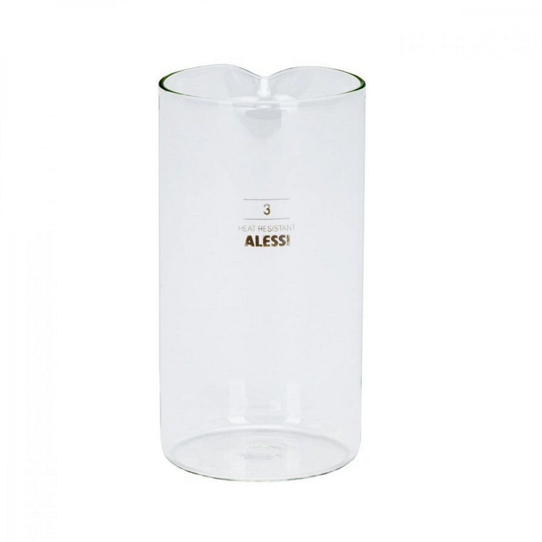 35740 Replacement glass for Alessi 3 cup french press models.