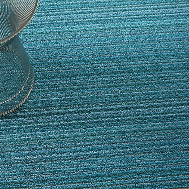 Chilewich Shag Skinny Stripe Floormat Design Gallery Turquoise – Speranza