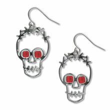 Art and Architectural Earrings Two Skulls
