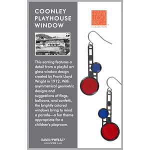 Art and Architectural Earrings Coonley Playhouse