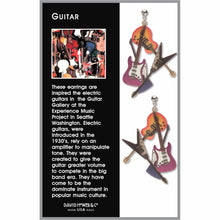 Art and Architectural Earrings Electric Guitars