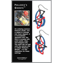 Art and Architectural Earrings Pollock's Ghosts
