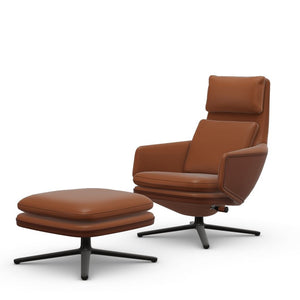 Grand Relax & Ottoman Leather Cognac