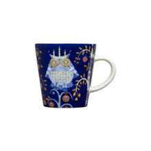 Iittala Blue Taika espresso cup, 3.5oz, porcelain.