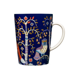 Iittala Blue Taika mug, 13.5oz, porcelain.