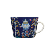 Iittala Blue Taika coffee/tea cup, 6.75oz, porcelain.