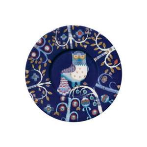 Iittala Blue Taika coffee/tea cup saucer plate, porcelain.