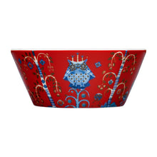 Iittala Red Taika small bowl, 10oz, porcelain.