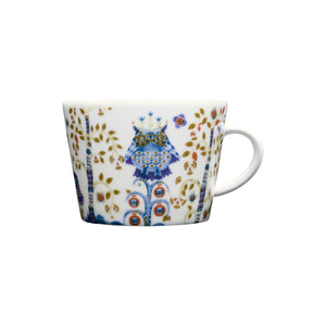Iittala White Taika coffee/tea cup, 6.75oz, porcelain.