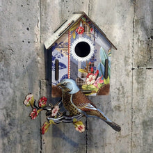 Wall Sculpture Bird House and Bird I'm Back