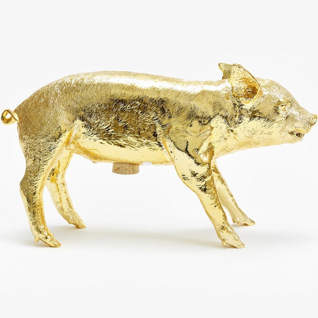 Reality Bank in the Form of a Pig Gold Chrome