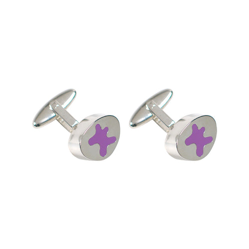 Cufflinks Blob Silver