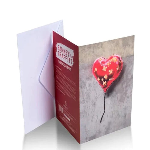 Banksy Scented Greeting Card - Bandaged Heart