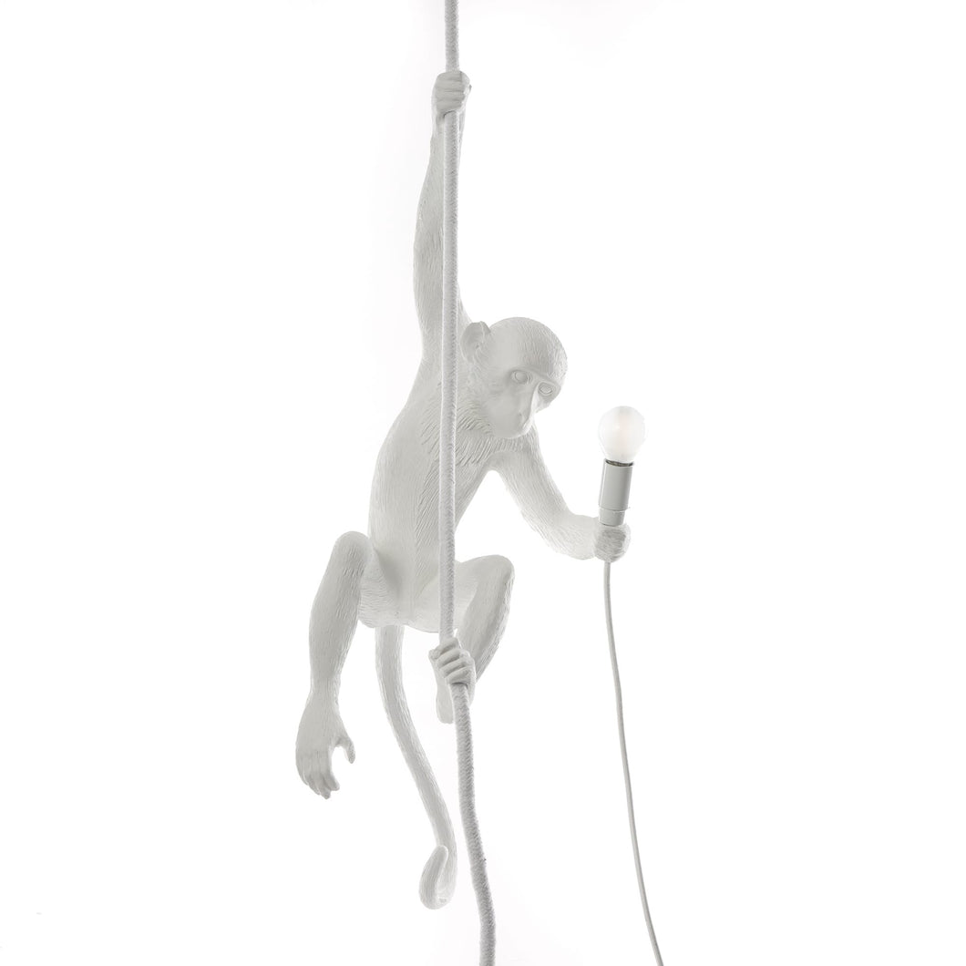 Seletti hanging from the ceiling monkey light, approx 31