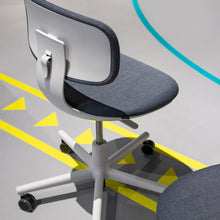 Vitra Rookie Office Swivel Chair - Seat Shell Soft Grey / Plano  19 Sierra Grey