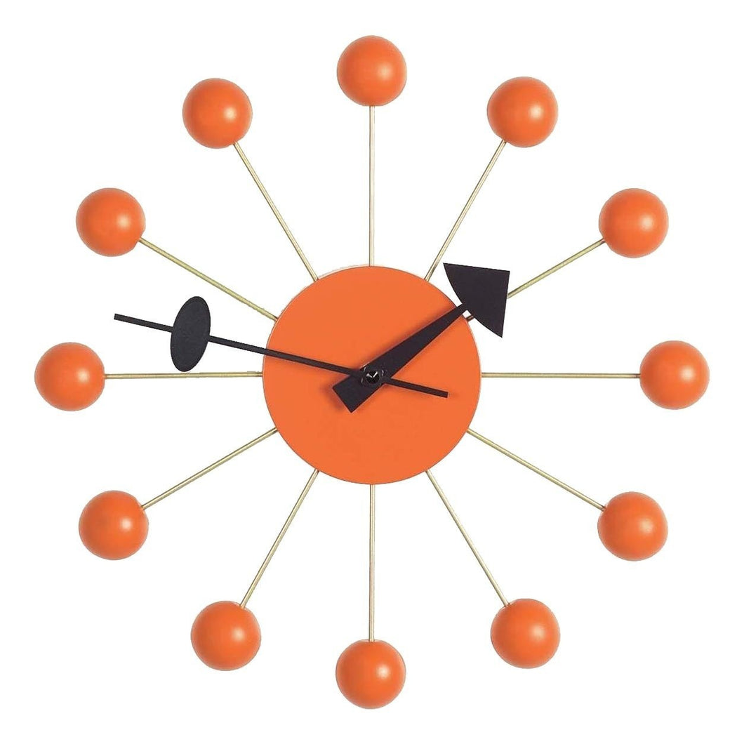 Vitra George Nelson Ball Clock Orange 1948