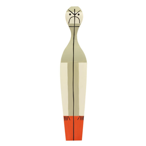 These hand painted wooden dolls made out of solid fir. The colorful design is inspired by Alexander Girard’s home in Santa Fe.