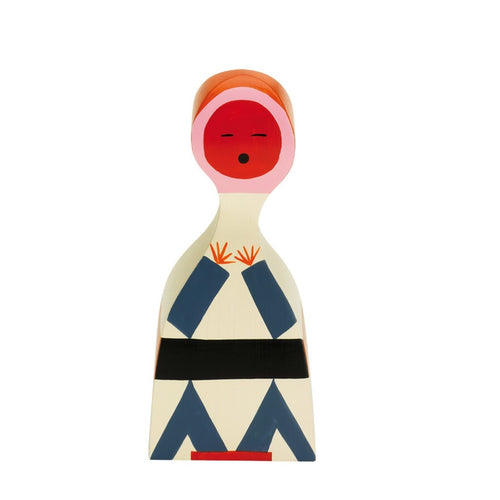 These hand painted wooden dolls made out of solid fir. The colorful design is inspired by Alexander Girard’s home in Santa Fe.