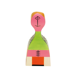 These hand painted wooden dolls made out of solid fir. The colorful design is inspired by Alexander Girard’s home in Santa Fe.