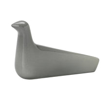 Moss grey colored decorative bird made of ceramic. Designed by Ronan and Erwan Bouroullec.