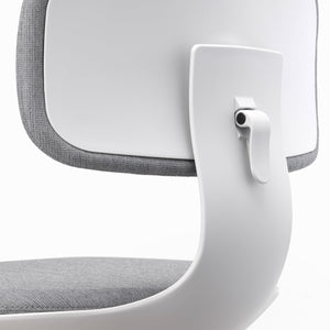 Vitra Rookie Office Swivel Chair - Seat Shell Soft Grey / Cream White/ Sierra Grey