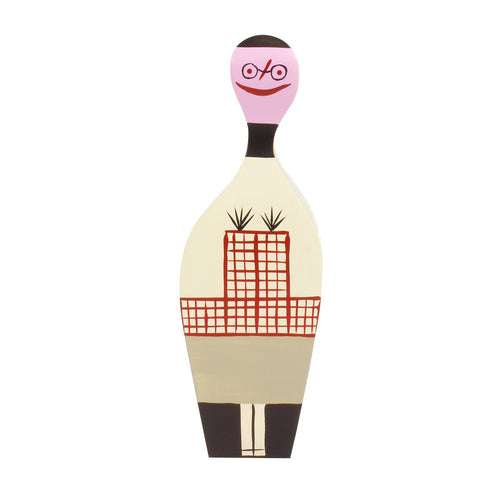 These hand painted wooden dolls made out of solid fir. The colorful design is inspired by Alexander Girard’s home in Santa Fe.