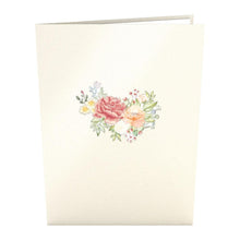 Pop Up Greeting Card Wedding Florals