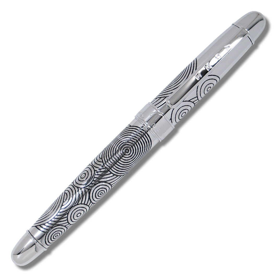 Circles Etched Rollerball Pen