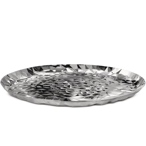 Alessi Joy Round tray in 18/10 stainless steel mirror polished