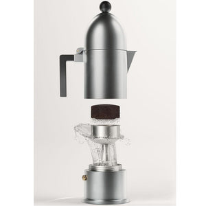 Alessi La Cupola Espresso coffee maker in aluminium