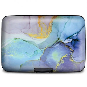 RFID Secure Armored Wallet Blue Marble