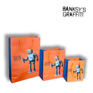 Banksy Gift Bag Barcode Robot