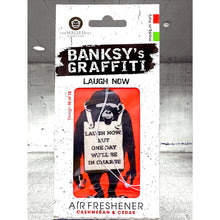 Banksy Car Air Freshener - Laugh Now