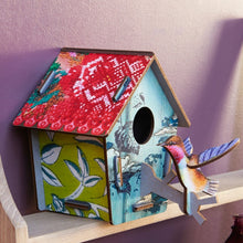 Decorative Bird House and Bird Take Off