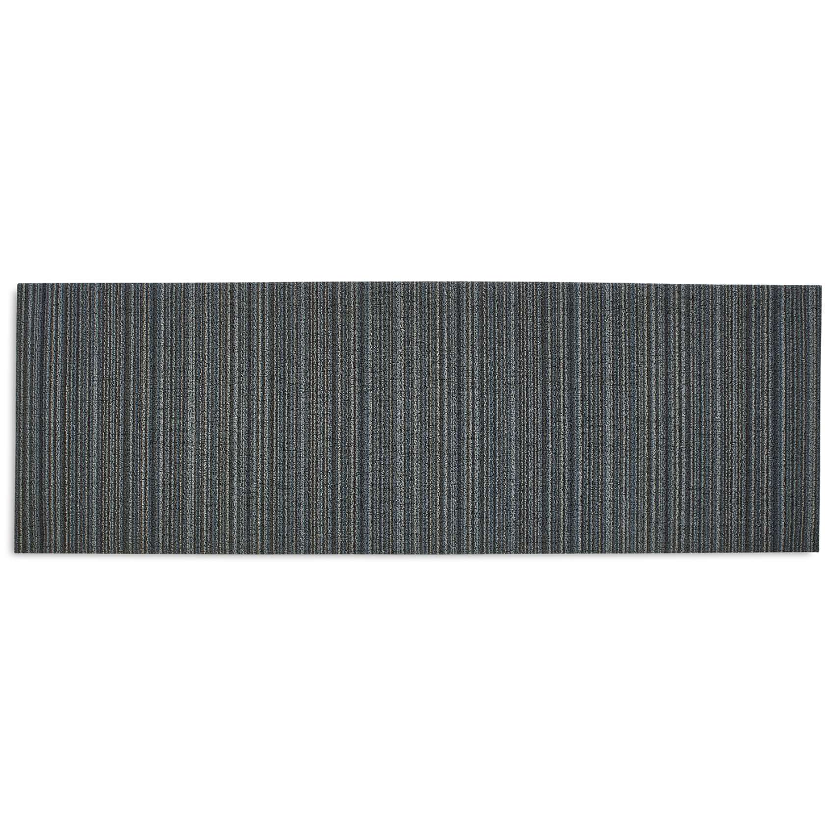 Chilewich Shag Skinny Stripe Utility Mat Color Steel Runner Big