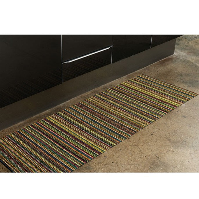 Chilewich Skinny Stripe Shag Utility Mat - Bright Multi