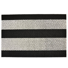 Chilewich Shag Bold Stripe Black and White Doormat