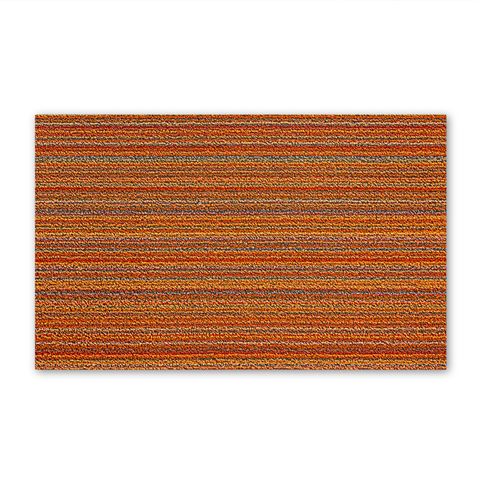 Chilewich Shag Skinny Stripe Orange Doormat
