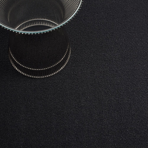 Chilewich Shag Solid Color Floormat Black